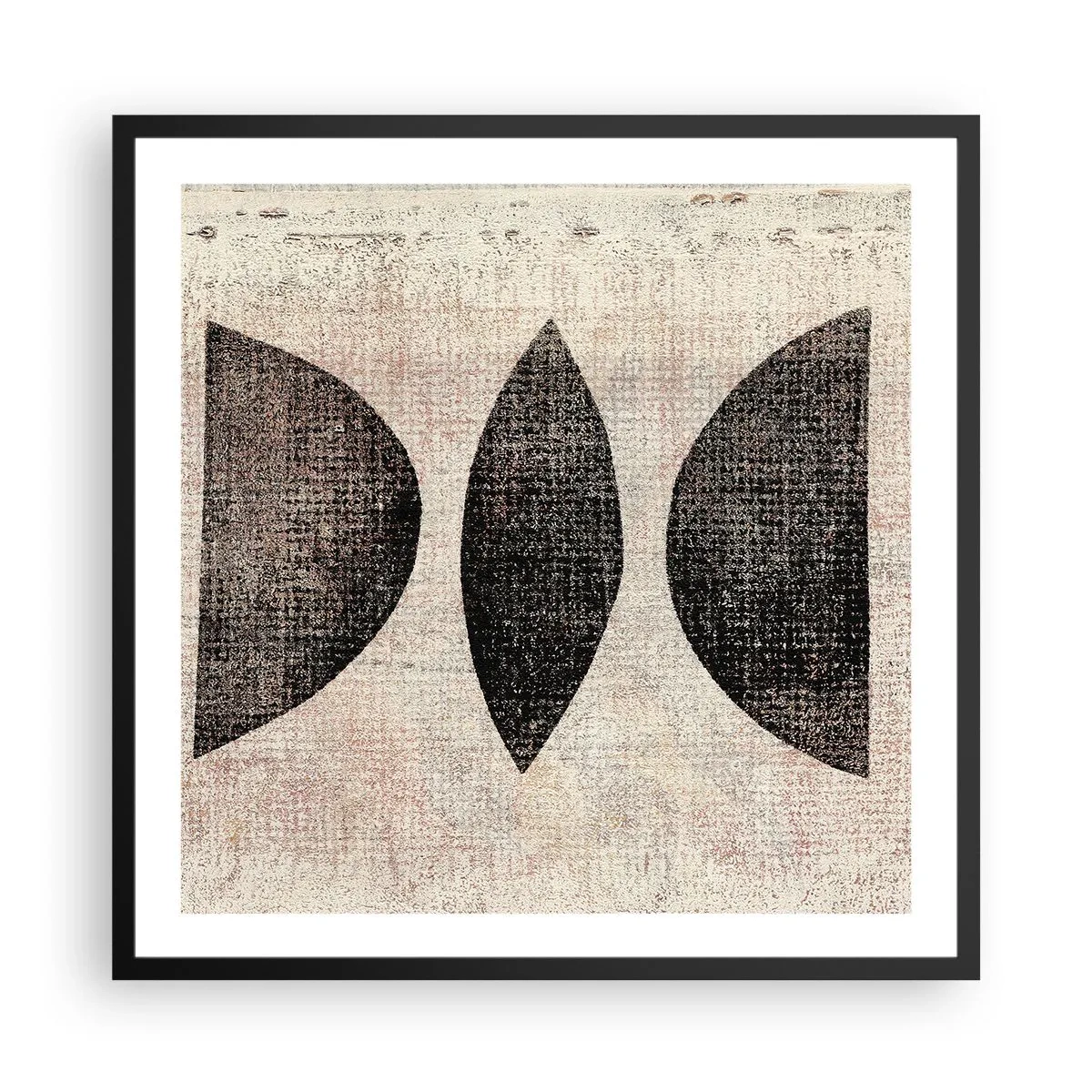 Poster in black frame - Ethnic Abstraction - 60x60 cm