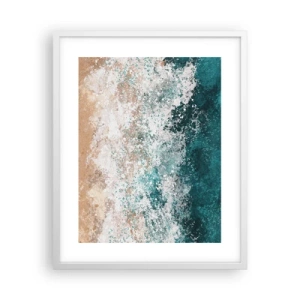 Poster in white frmae - Sea Tales - 40x50 cm