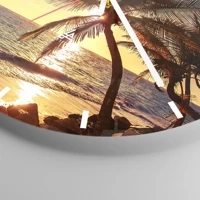 Clock face with lines