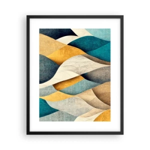 Poster in black frame - Rhythm and Undulation - 40x50 cm