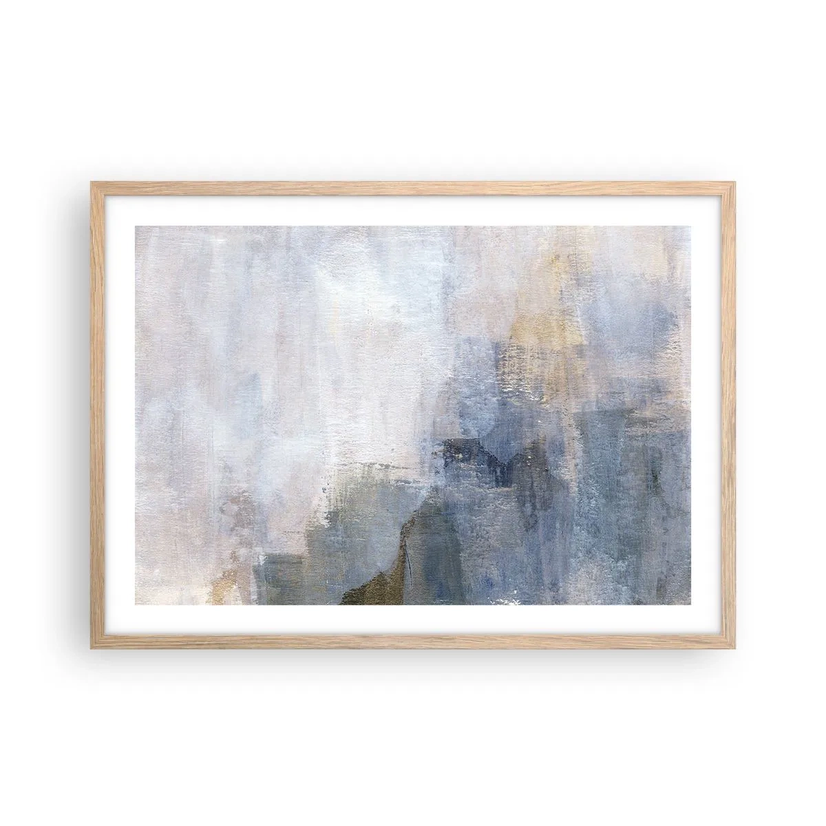 Poster in light oak frame - Tones and Chords of Colours - 70x50 cm