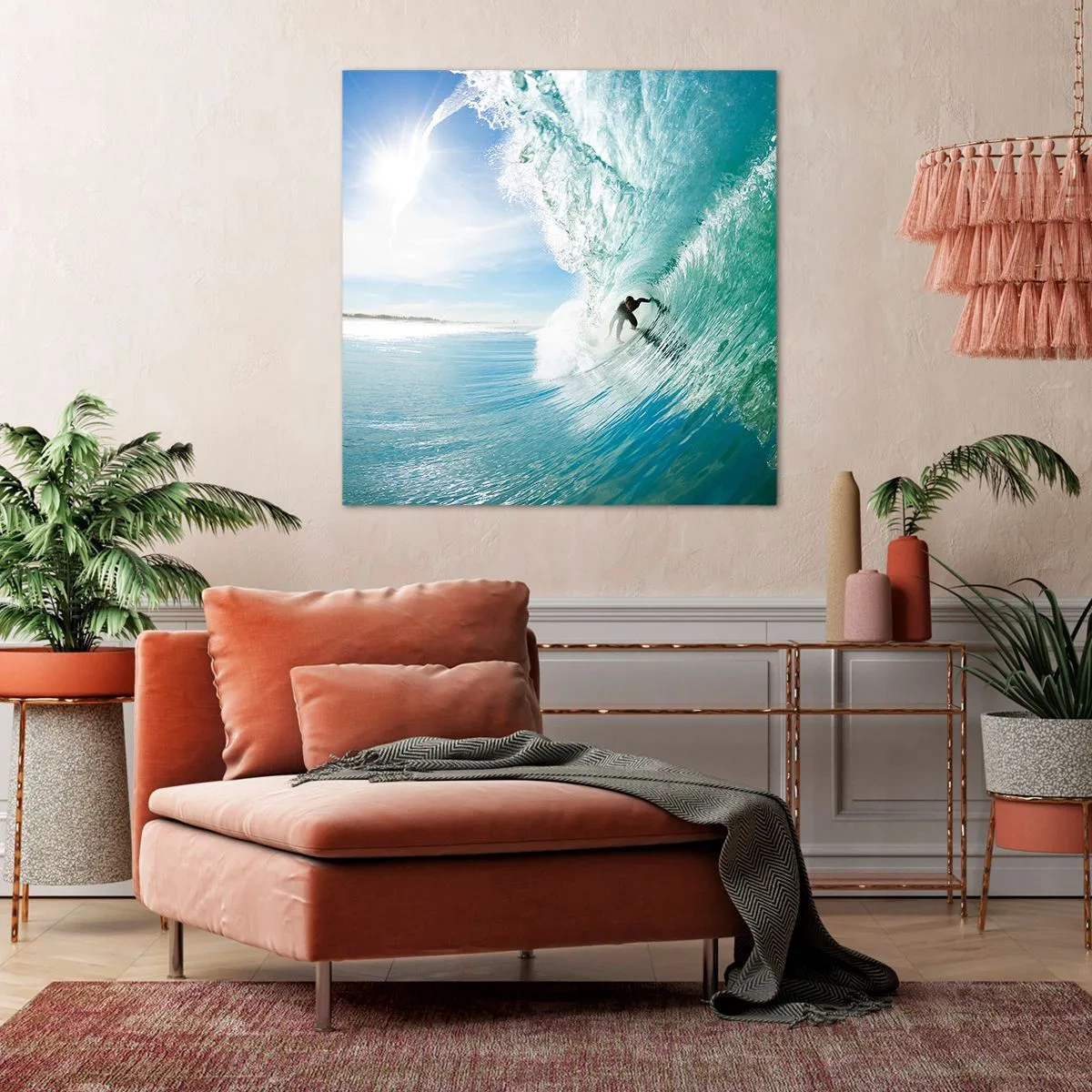 Canvas picture - Riding the Wave - 30x30 cm