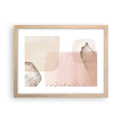 Poster in light oak frame - Look through Colour - 40x30 cm