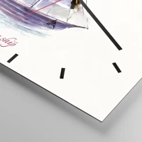 Clock face with lines