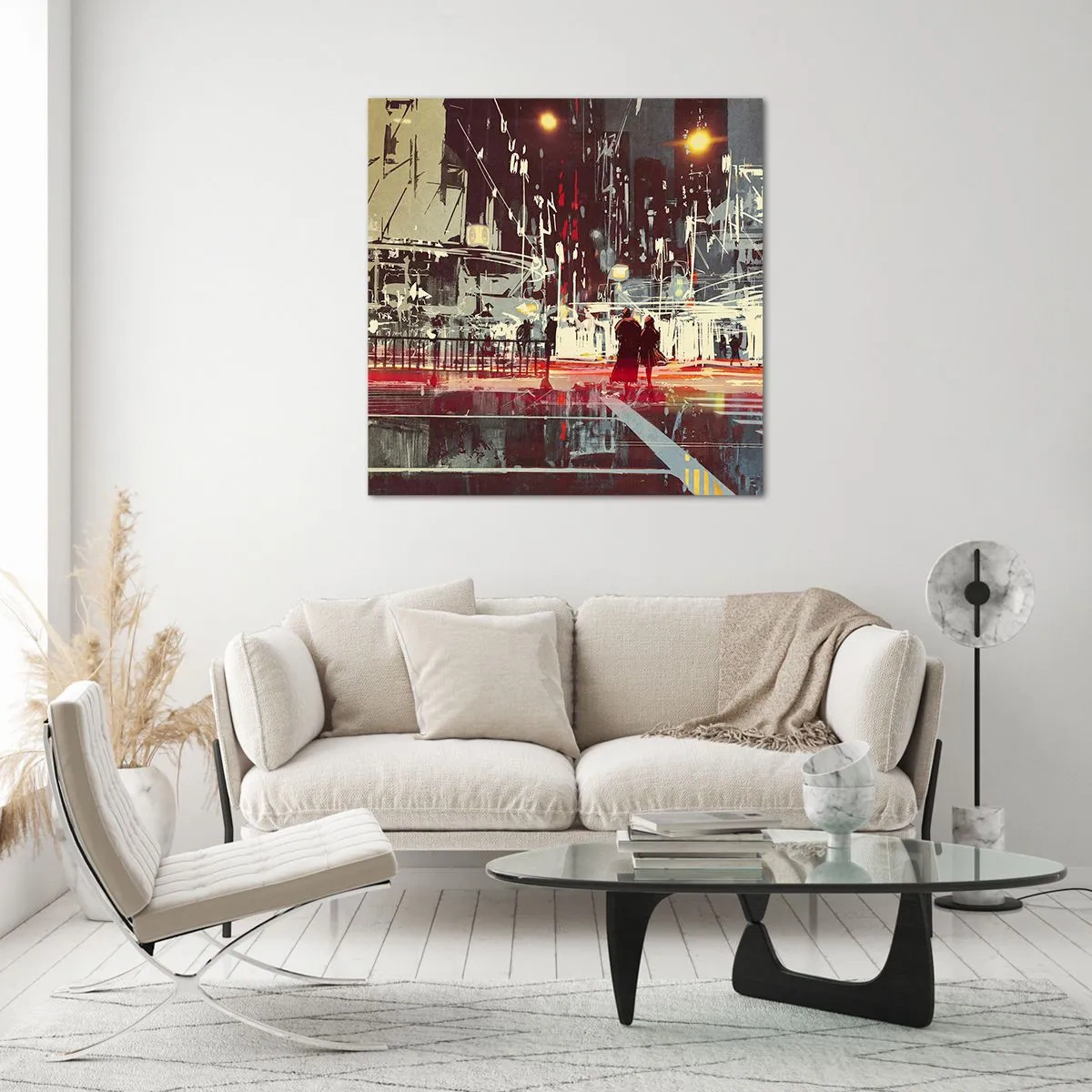 Glass picture - Big City Trip - 40x40 cm