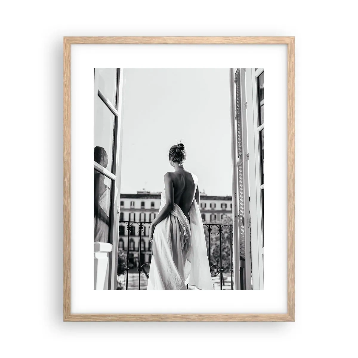 Poster in light oak frame - Awakening of the Senses - 40x50 cm