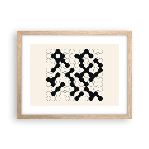 Poster in light oak frame - Chinese Play - Variation - 40x30 cm