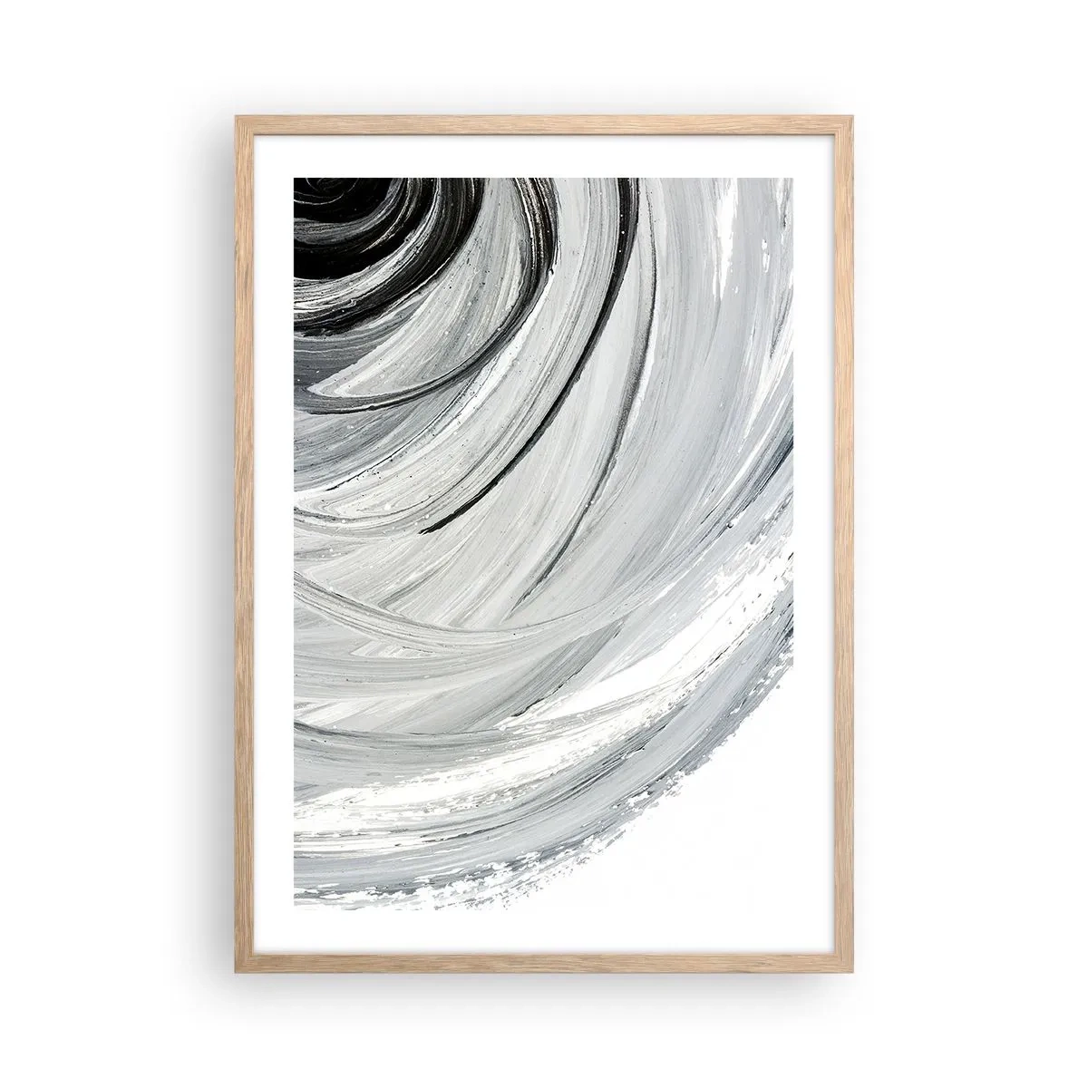 Poster in light oak frame - Orbital Composition - 50x70 cm