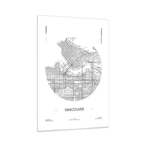 Glass picture - Anatomy of Vancouver - 70x100 cm