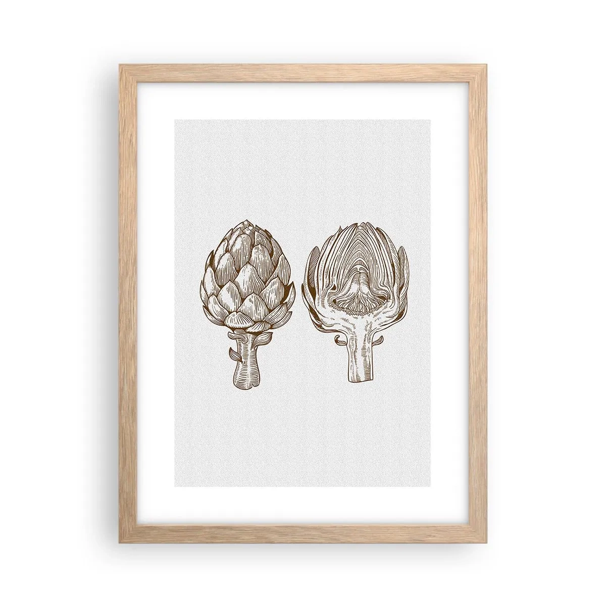 Poster in light oak frame - Anatomy Lesson - 30x40 cm