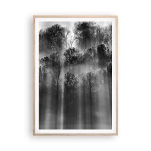 Poster in light oak frame - In the Streams of Light - 70x100 cm