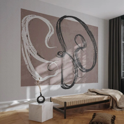 Photo Wallpaper Standard Eco - Composition -In Search of Completeness - Minimalism, Piece, Abstraction - 350x256 cm