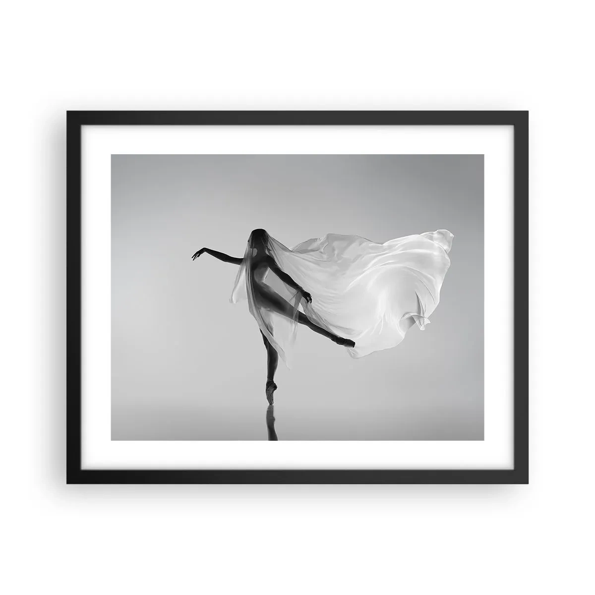Poster in black frame - Lightness and Grace - 50x40 cm