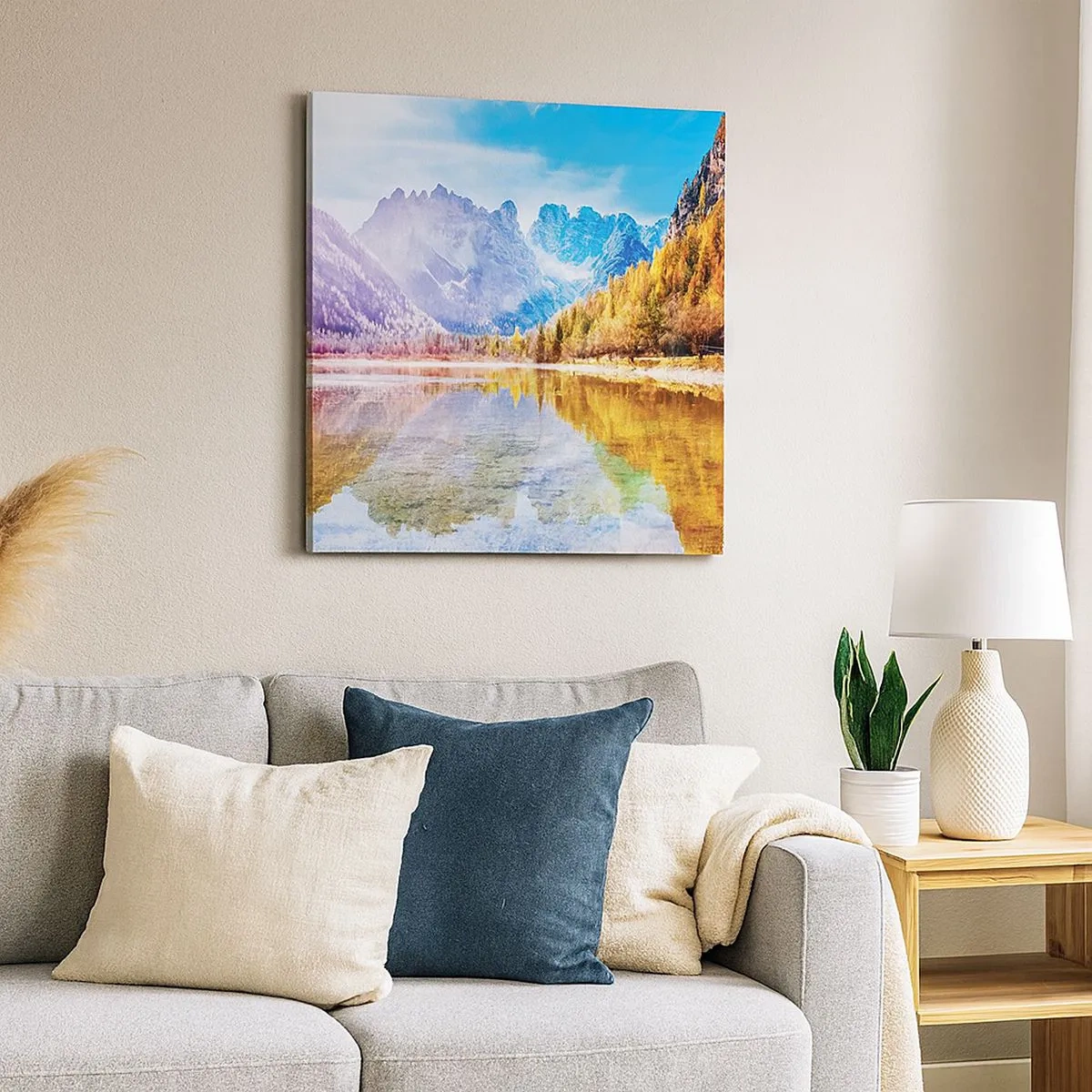 Canvas picture - It's Autumn in the Mountains - 30x30 cm