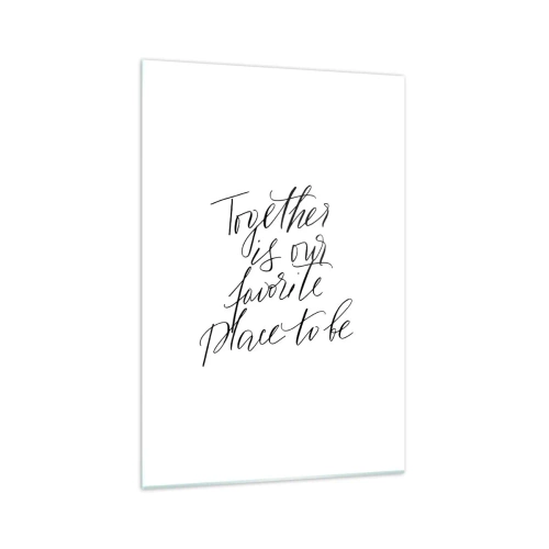 Glass picture - Do You Also Feel This? - 70x100 cm