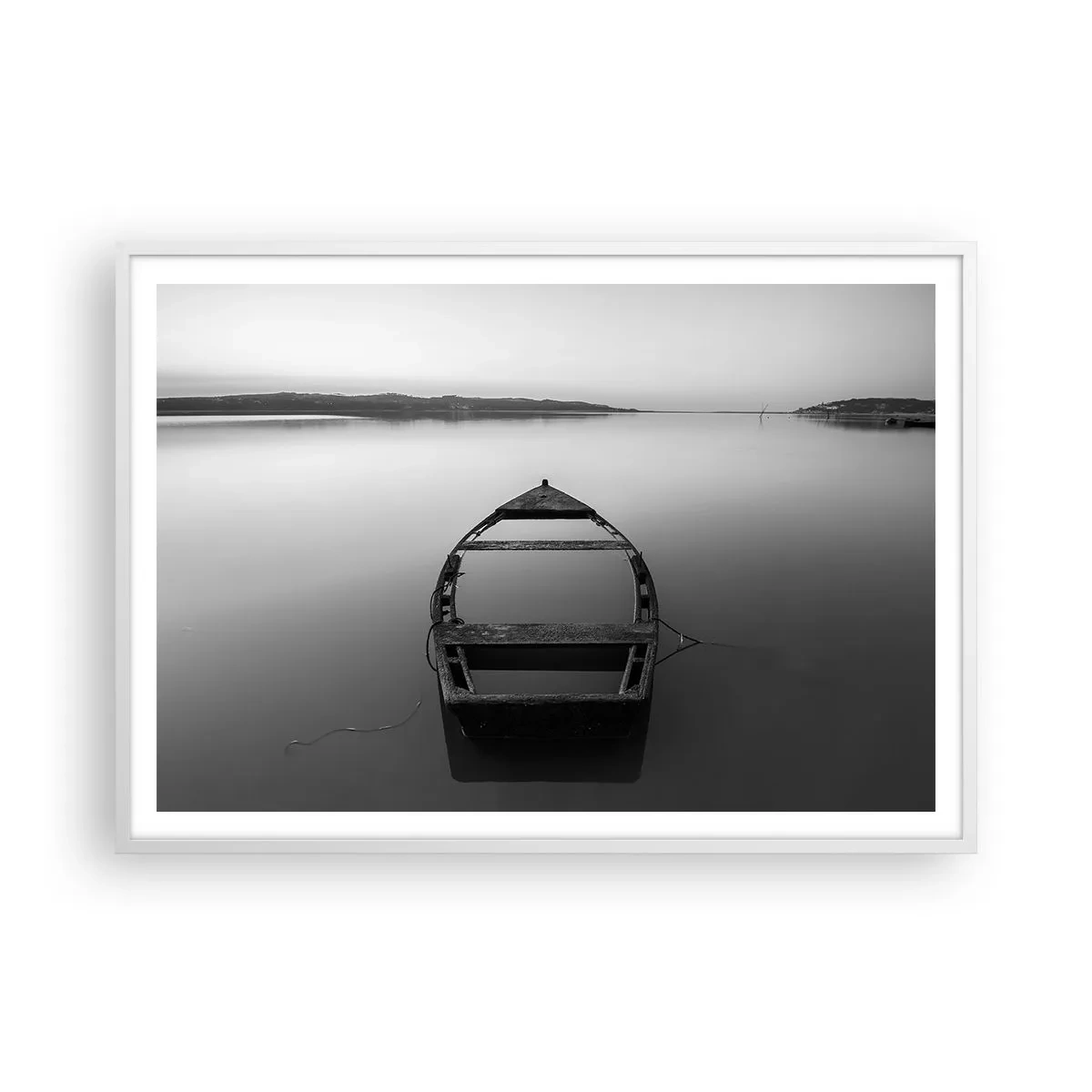 Poster in white frmae - Longing and Melancholy - 100x70 cm