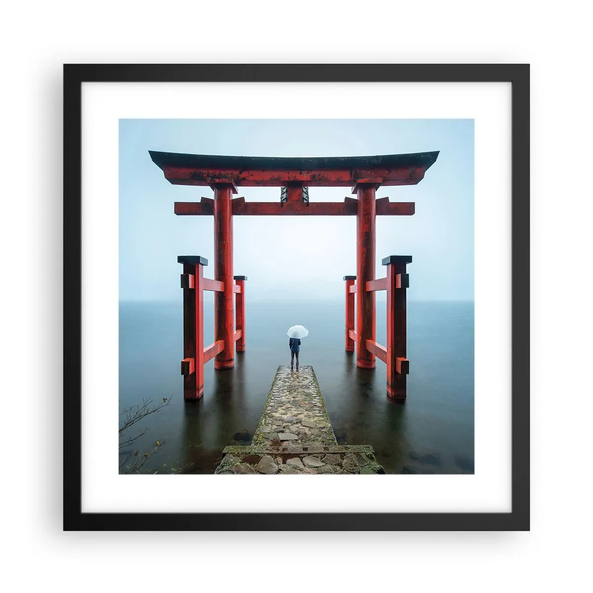 Poster in black frame - Japanese Musings - 40x40 cm