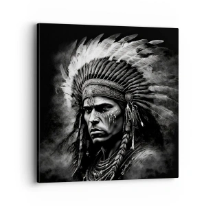 Canvas picture - Chief and Warrior - 40x40 cm