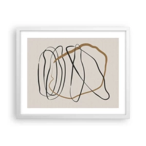 Poster in white frmae - Composition - Dance of Possession - 50x40 cm