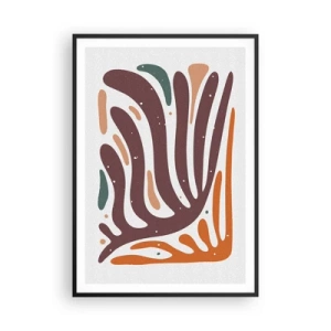 Poster in black frame - Radiant Organic Composition - 70x100 cm