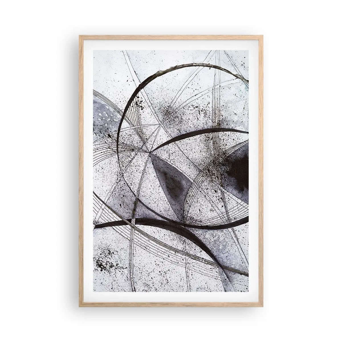 Poster in light oak frame - Futuristic Fantasy - 61x91 cm