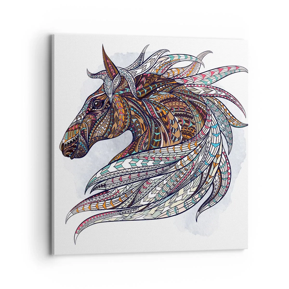 Canvas picture - Horse of a Celtic Warrior - 70x70 cm