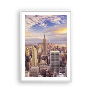 Poster in white frmae - Reaching the Clouds - 50x70 cm