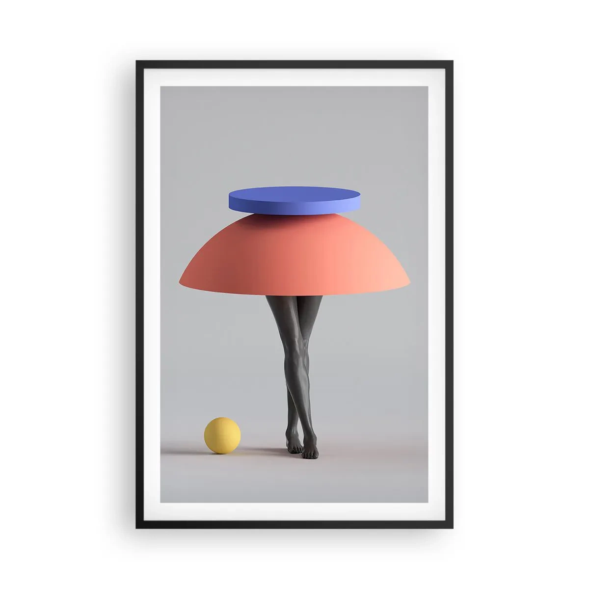 Poster in black frame - Surrealistic Composition - 61x91 cm