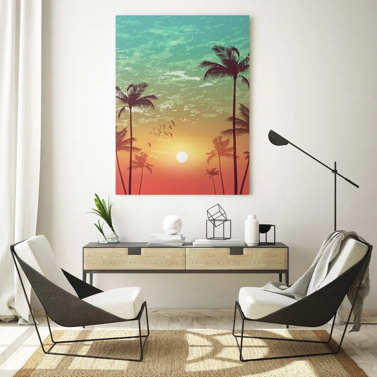 Glass picture - Tropical Climate - 80x120 cm