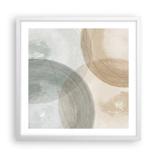 Poster in white frmae - Permeation of Worlds - 50x50 cm