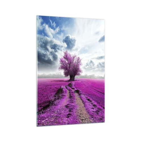 Glass picture - Heathland Charm - 70x100 cm