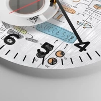 Clock face with numbers