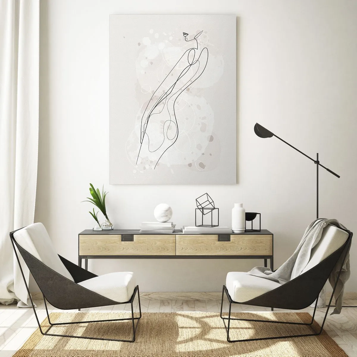 Glass picture - One Look Will Not Be Enough - 50x70 cm