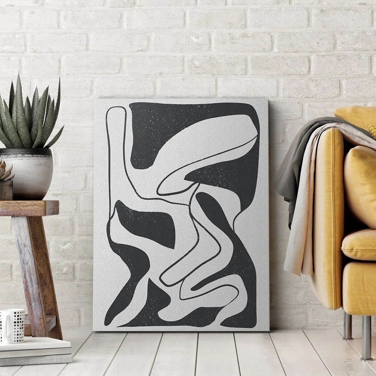 Canvas picture - Abstract Fun in a Maze - 55x100 cm