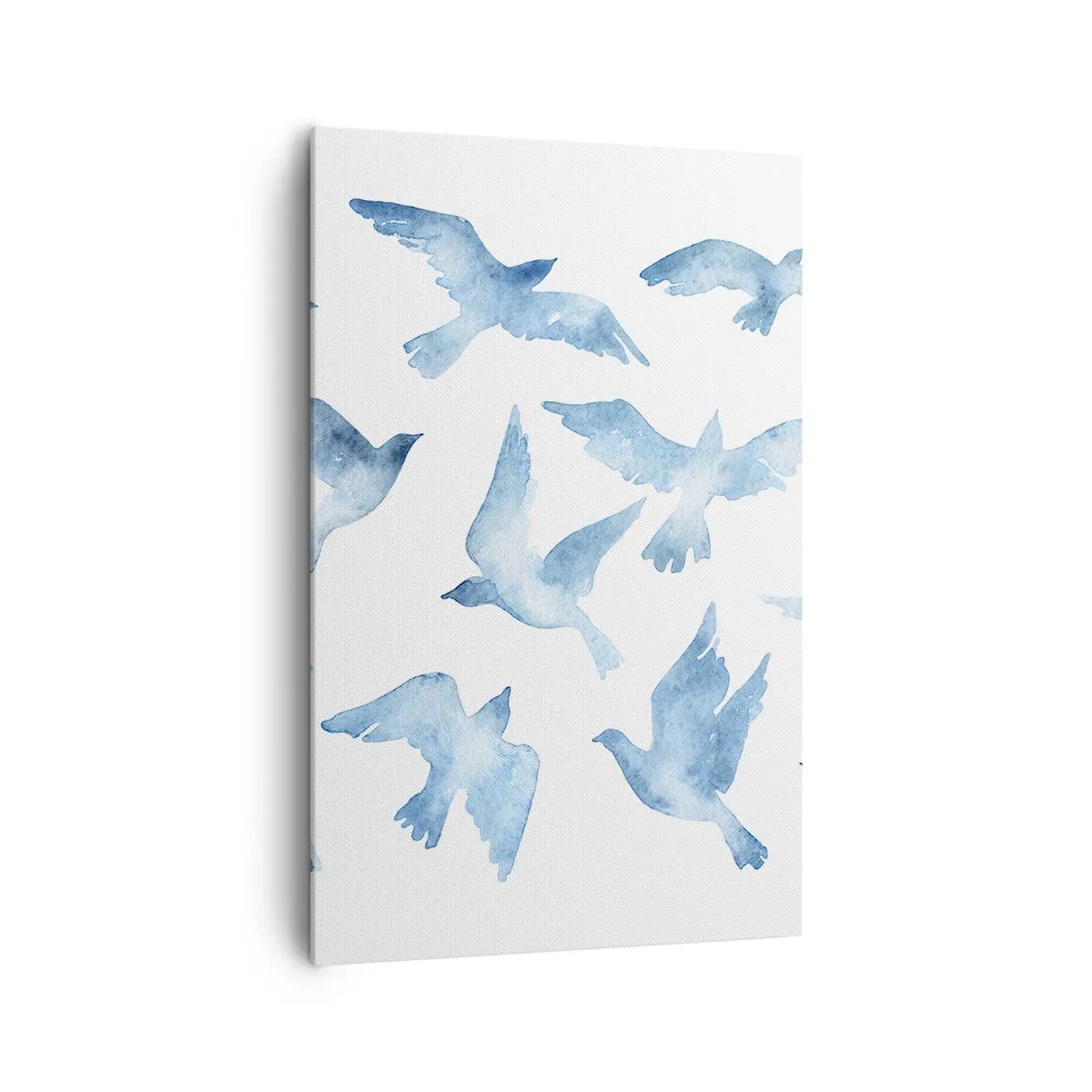 Canvas picture - Blue Birds - 80x120 cm