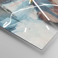 Clock face with lines