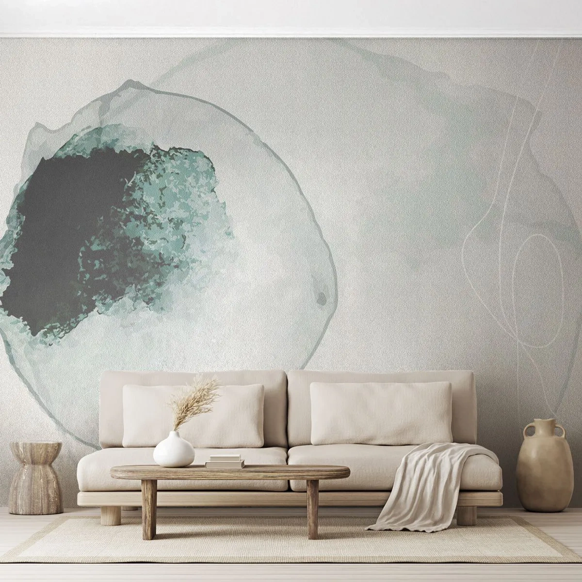 Self-Adhesive Photo Wallpaper Deluxe Sticker - In a Waterdrop - Modern, Minimalistic, Abstraction - 300x210 cm