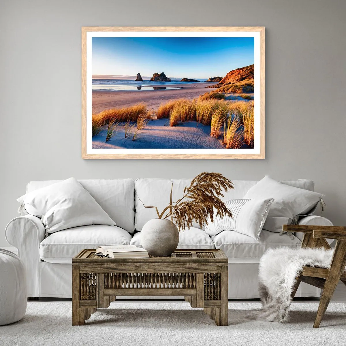 Poster in light oak frame - For Peace Seekers - 50x40 cm