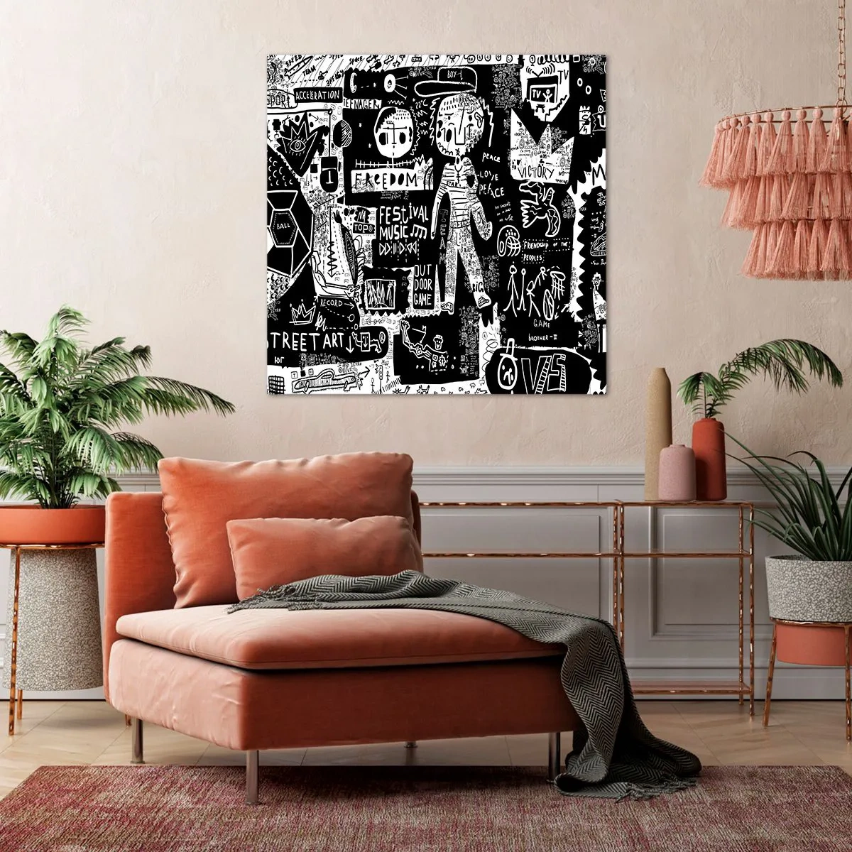 Canvas picture - Rights and Joys of Youth - 50x50 cm