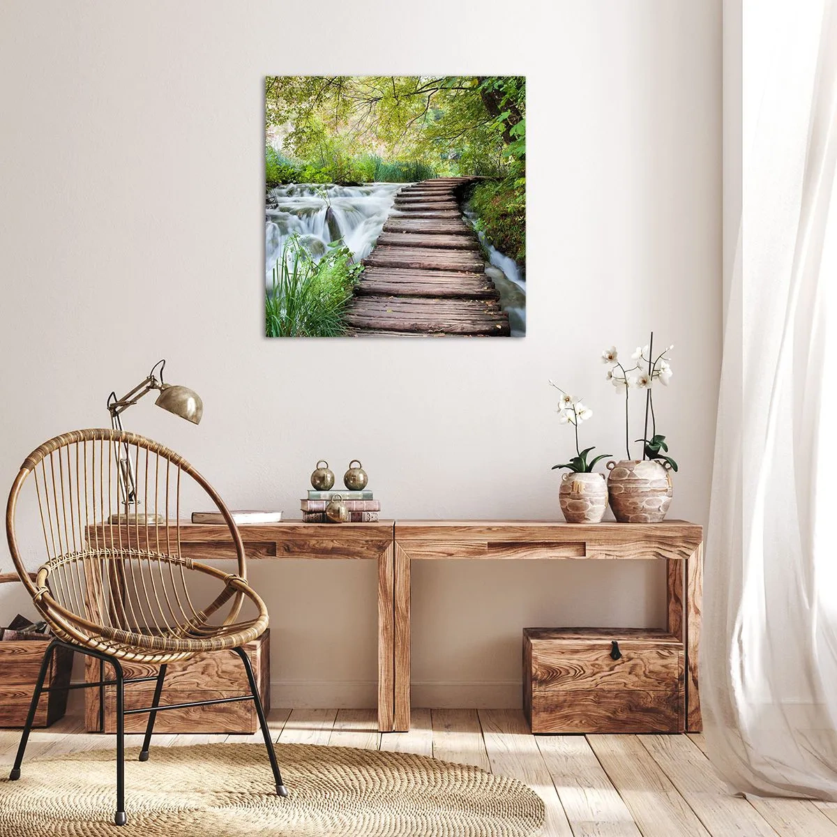 Canvas picture - Not Such Quiet Water - 30x30 cm