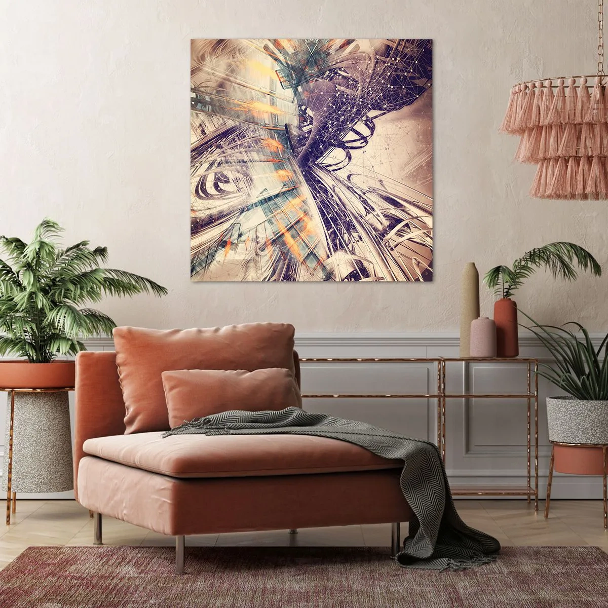 Canvas picture - At High Speed - 70x70 cm