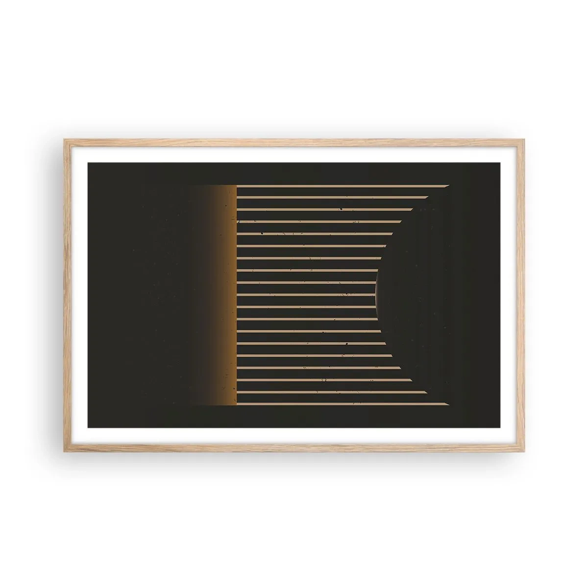 Poster in light oak frame - Investigating Darkness - 91x61 cm