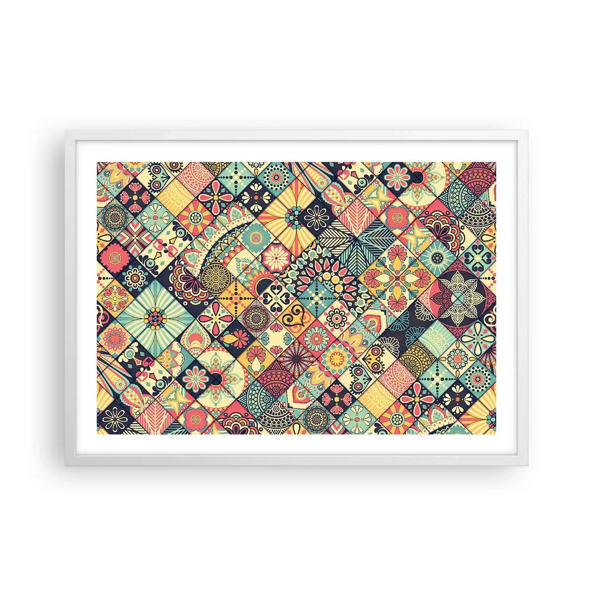 Poster in white frmae - Moroccan Style - 70x50 cm