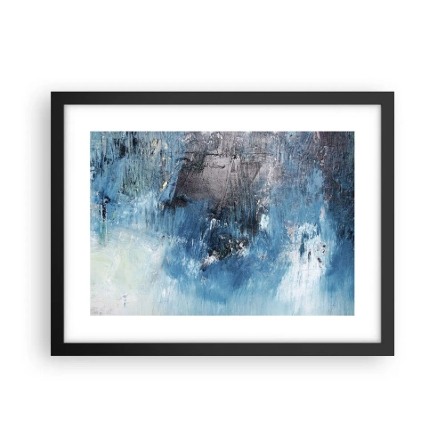 Poster in black frame - Blue Rhapsody - 40x30 cm