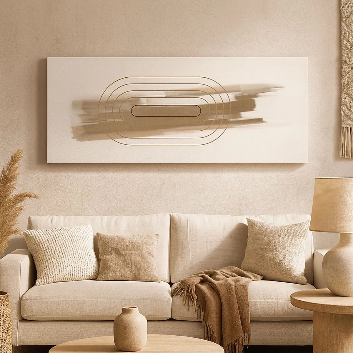 Canvas picture - Blast of Grey - 100x40 cm