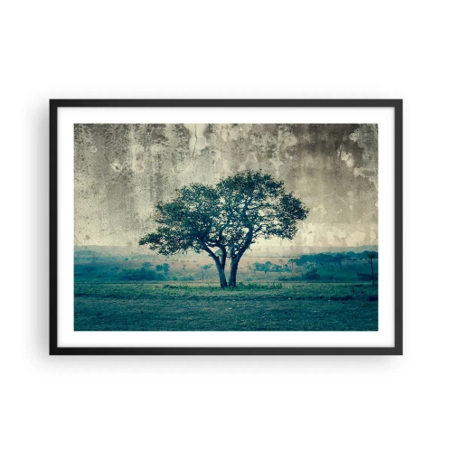 Poster in black frame - Apple Tree in Blue? - 70x50 cm