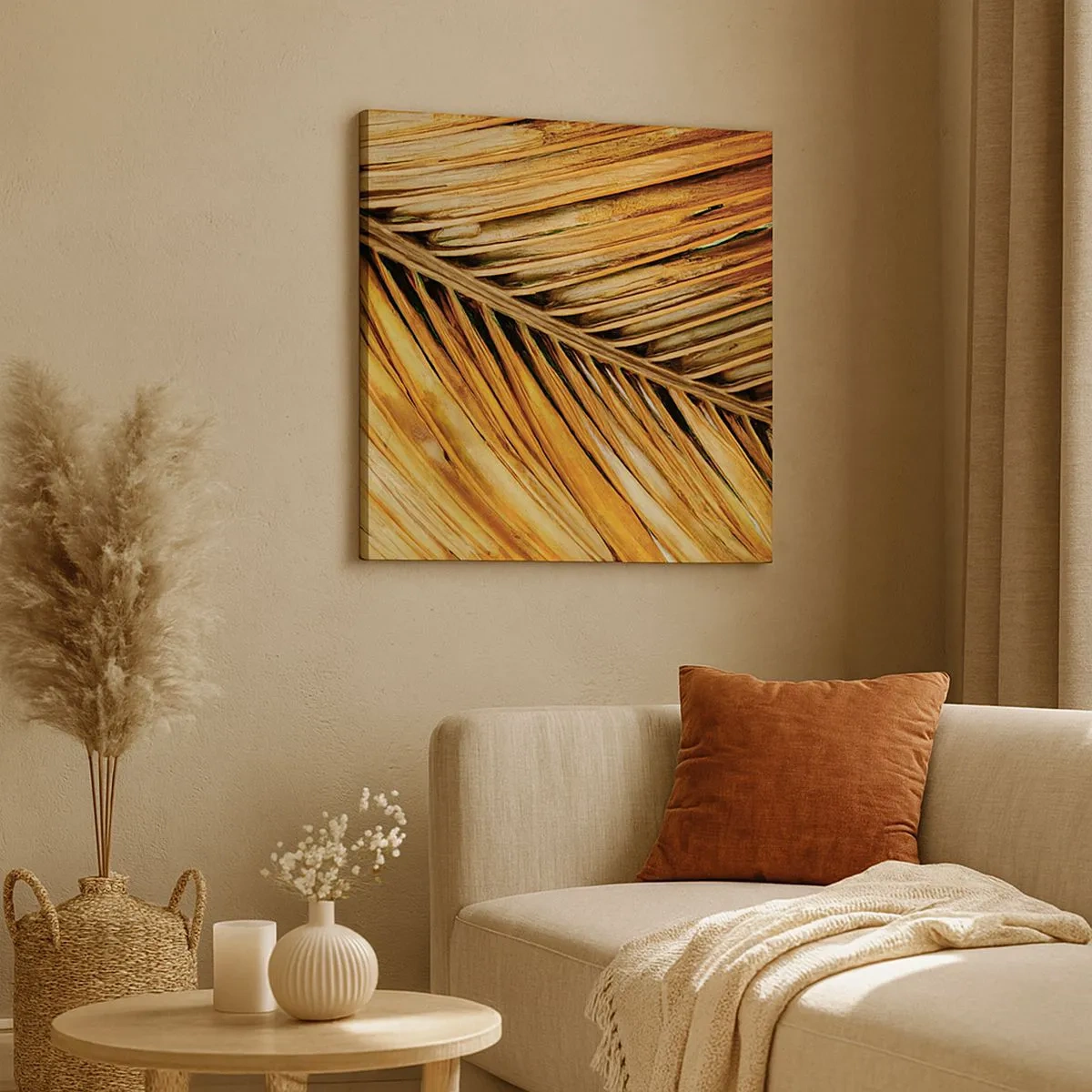 Canvas picture - Coconut Gold - 30x30 cm