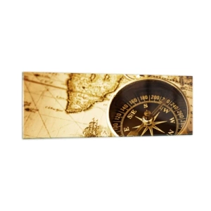 Glass picture - East or West? - 90x30 cm