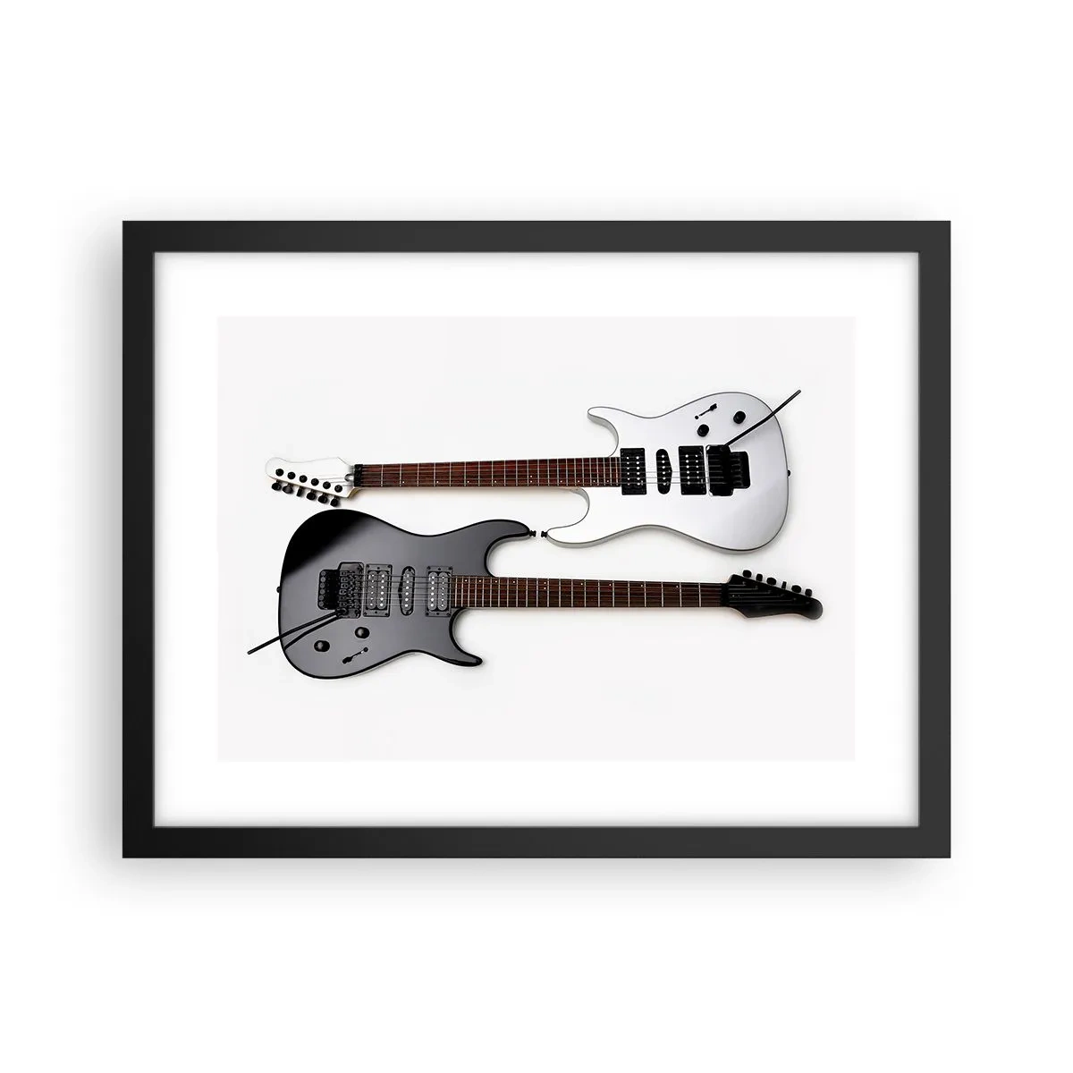 Poster in black frame - Harmony of Shapes - 40x30 cm