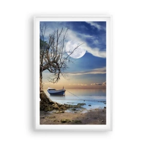 Poster in white frmae - Is this the Beginning or the End? - 61x91 cm